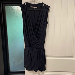 Rachel Roy navy romper with pockets